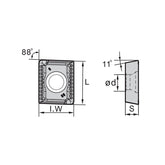 Milling inserts APKT150412-PM /SPMT120408-PM - Makotools Industrial Supply Tools for Metal Cutting